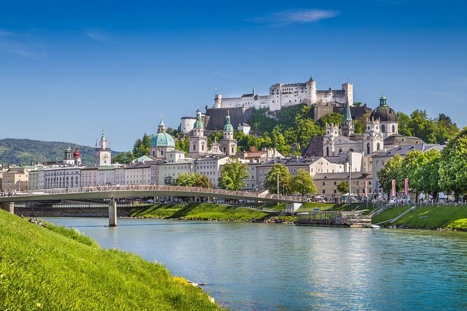 Salzburg's old town and fortress above the river